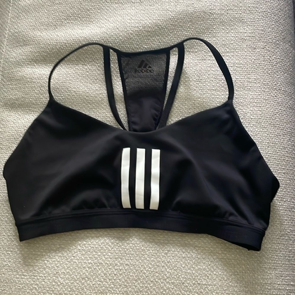 Adidas Black Mesh Back Sportsbra
